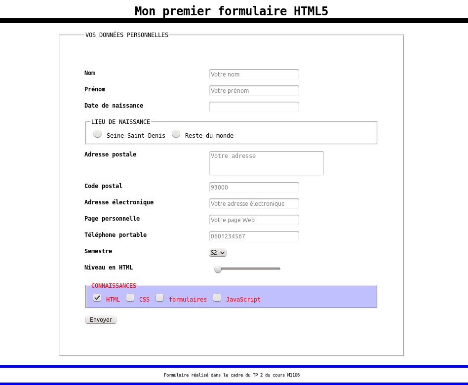 Étienne André – Cours de M1106 (programmation Web : HTML et CSS)